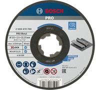 Bosch 1x PRO Metal Bonded Cutting Disc, X-Lock | for Steel, Ø 115 mm, Professional Accessory Small Angle Grinder