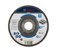 Bosch 1x PRO Metal Bonded Grinding Disc, Bore 22.23 mm, oSa | for Steel, Ø 115 mm, Professional Accessory Small Angle Grinder