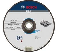 Bosch 1x PRO Metal Bonded Grinding Disc f. Large Grinders 22.23mm, oSa | for Steel, Ø 230 mm, Professional Accessory Large Angle Grinder