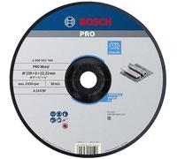 Bosch 1x PRO Metal Bonded Grinding Disc f. Large Grinders 22.23mm, oSa | for Steel, Ø 230 mm, Professional Accessory Large Angle Grinder