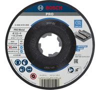 Bosch 1x PRO Metal Bonded Grinding Disc, X-Lock | for Steel, Ø 115 mm, Professional Accessory Small Angle Grinder