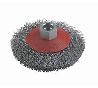 Bosch 1x PRO Metal Clean Bevel Brush Crimped Wire, M14 Thread | for Steel, Ø 100 mm, Professional Accessory Small Angle Grinder