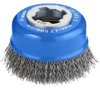 Bosch 1x PRO Metal Clean Cup Brush Crimped Wire, X-Lock