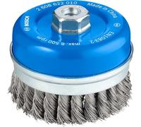 Bosch 1x PRO Metal Heavy Cup Brush for Large Angle Grinders, M14 Thread | for Steel, Ø 100 mm, Professional Accessory Large Angle Grinder