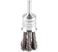 Bosch 1x PRO Metal Heavy End Brush Knotted Wire, Cylindrical Shank | for Steel, Ø 19 mm, Professional Accessory Drill Driver