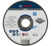 Bosch 1x PRO Metal Longlife Cutting Disc for Small Angle Grinder and Bore 22.23 mm (for Steel, Ø 125 mm, Professional Accessory Small Angle Grinder)