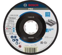 Bosch 1x PRO Metal Longlife Grinding Disc for Small Angle Grinder and X-Lock, M14/22.23mm (for Steel, Ø 115 mm, Professional Accessory Small Angle Grinder)