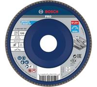 Bosch 1x PRO Metal X571 Flap Disc Straight Version Plastic for Small Angle Grinders (for Steel, Stainless steel, Ø 115 mm, Grit 120, Professional Accessory Small Angle Grinder)