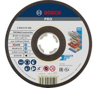 Bosch 1x PRO Multi Construction Bonded Cutting Disc, X-Lock | for Stainless steel, Non-ferrous metals, Ø 115 mm, Professional Accessory Small Angle Grinder