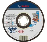 Bosch 1x PRO Multi Construction Bonded Cutting Disc, X-Lock | for Stainless steel, Non-ferrous metals, Ø 125 mm, Professional Accessory Small Angle Grinder