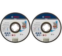 Bosch 1x PRO Multi Construction Cutting Disc for Small Angle Grinder and X-Lock, M14/22.23mm (for Stainless steel, Non-ferrous metals, Ø 125 mm, Professional Accessory Small Angle Grinder) (Pack of 2)
