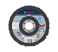 Bosch 1x PRO Multi Material Cleaning Disc N377 for Small Angle Grinders (for Steel sheets, Steel, Ø 125 mm, Grit, Professional Accessory Small Angle Grinder)