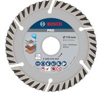 Bosch 1x PRO Multi Material Long Life Diamond Cutting Disc for Bore 22.23 and Small Angle Grinders (for Concrete, Reinforced concrete, Ø 115 mm, Professional Accessory Small Angle Grinder)