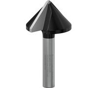 Bosch 1x PRO Router Bit V-Groove | for Softwood, Hardwood, Ø 31.8 mm, Professional Accessory Plunge Routers, Trim Router