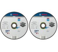 Bosch 1x PRO Stainess Steel and Metal Longlife Thin Cutting Disc for Large Angle Grinder and Bore 22.23 mm (for Steel, Stainless steel, Ø 180 mm, Professional Accessory Large Angle Grinder)