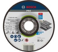 Bosch 1x PRO Stainless Steel and Metal 3-in-1 Bonded Disc, Bore 22.23 mm | for Steel, Stainless steel, Ø 125 mm, Professional Accessory Small Angle Grinder