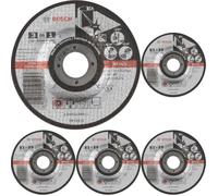 Bosch 1x PRO Stainless Steel and Metal 3-in-1 Disc for Small Angle Grinder and Bore 22.23 mm (for Steel, Stainless steel, Ø 115 mm, Professional Accessory Small Angle Grinder) (Pack of 5)