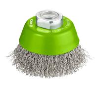 Bosch 1x PRO Stainless Steel Longlife Cup Brush, Crimped Wire for Small Angle Grinder and M14 Thread (for Non-ferrous metals, Steel, Ø 65 mm, Professional Accessory Small Angle Grinder)