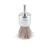 Bosch 1x PRO Stainless Steel Longlife End Brush, Crimped Wire for 6 mm Cylindrical Shank and Drill (Ø 25 mm, Professional Accessory Rotary Drill/Drivers)