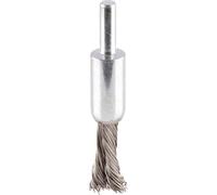 Bosch 1x PRO Stainless Steel Longlife End Brush, Knotted Wire for 6 mm Cylindrical Shank and Drill (Ø 10 mm, Professional Accessory Rotary Drill/Drivers)