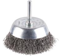 Bosch 1x PRO Steel Longlife Cup Brush, Crimped Wire for 6 mm Cylindrical Shan...