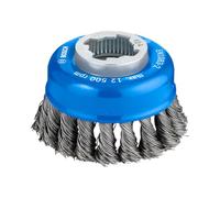 Bosch 1x PRO Steel Longlife Cup Brush, Knotted Wire for Small Angle Grinder and X-Lock (for Steel, Ø 75 mm, Professional Accessory Small Angle Grinder)