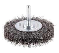 Bosch 2608622053 6 mm Shank Wire Wheel with 75 mm Crimped Wire