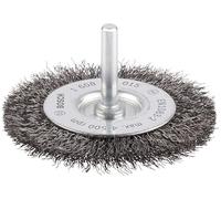 Bosch 0.2mm Crimped Steel Wire Wheel Brush 75mm 6mm Shank