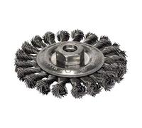 Bosch 1x PRO Steel Longlife Wire Wheel, Knotted Wire for Small Angle Grinder and M14 Thread (for Steel, Ø 115 mm, Professional Accessory Small Angle Grinder)