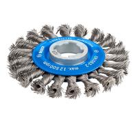 Bosch 1x PRO Steel Longlife Wire Wheel, Knotted Wire for Small Angle Grinder and X-Lock (for Steel, Ø 115 mm, Professional Accessory Small Angle Grinder)