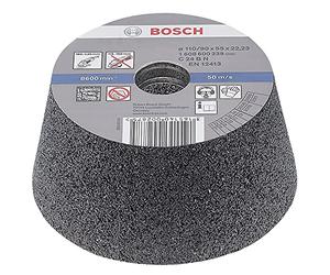 Bosch 1x PRO Stone Conical Cup Wheel f. Wet/Large Grinders 22.23mm | for Hard stone, Concrete, Professional Accessory Large Angle Grinder