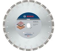 Bosch 1x PRO Stone Diamond Disc f. Table/Petrol Saws 25.4mm | for Soft stone, Hard stone, Ø 350 mm, Professional Accessory Table Circular Saw, Petrol Saw