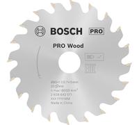 Bosch 1x PRO Wood Circular Saw Blade for Corded Hand-Held Circular Saws (for Softwood, Hardwood, Ø mm, Professional Accessory Hand-Held Circular Saw)