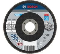 Bosch 1x PRO X571 Flap Disc, Angled Version, Fibre | for Steel, Stainless steel, Grit 60, Professional Accessory Small Angle Grinder