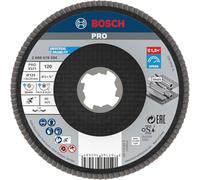 Bosch 1x PRO X571 Flap Disc, Angled Version, X-Lock | for Steel, Stainless steel, Grit 120, Professional Accessory Small Angle Grinder