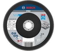 Bosch 1x PRO X571 Flap Disc f. Large Grinders, Straight Version, Fibre | for Steel, Stainless steel, Grit 40, Professional Accessory Large Angle Grinder
