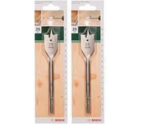 Bosch 1x Spade Bit (for softwood, Medium-Hard Wood, Hex, Ø 25,0 mm, Accessory Drill Driver) (Pack of 2)