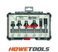 BOSCH 2.607.017.470 (6pc) 1/4" router cutters