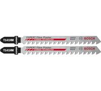 Bosch 2 x Expert Fibre Plaster T141HM Jigsaw Blade (for Fibre Cement Panels, Plasterboard, Length 100 mm, Professional Accessories Jigsaw)