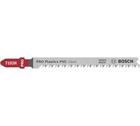 Bosch 2 x PRO Plastics PVC clean T102H Jigsaw Blade (for Plastic, Plastic, Length 100 mm, Professional Accessories Jigsaw)