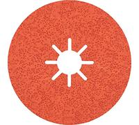 Bosch 25x EXPERT R782 Prisma Ceramic Fibre Discs (for Steel, Stainless steel sheets, Ø 180 mm, Grit 36, Professional Accessory Large Angle Grinder)