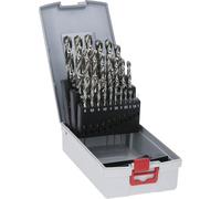 Bosch 25x PRO Metal HSS-G Twist Drill Bit Set | for Non-ferrous metals, Steel, Ø 1-13,00 mm, Professional Accessory Drill Drivers