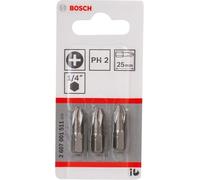 Bosch 2607001511 Extra Hard Ph2 Screwdriver Bits 25Mm (Pack Of 3)