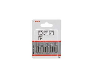Bosch 2607001768 25 mm Screwdriver Bit (Pack of 5)