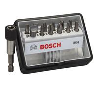 Bosch 2607002566 Extra Hard Screwdriver Bits Plus Holder, Mixed, 25mm Length
