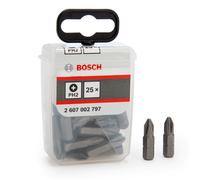 Bosch 2607002797 Ph2 Extra Hard Screwdriver Bits (Pack Of 25)