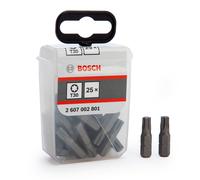 Bosch 2607002801 T30 Extra Hard Screwdriver Bits (Pack Of 25)