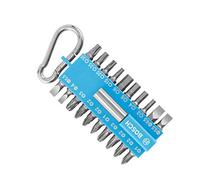 Bosch 2607002822 21 Piece Screwdriver Bit Set Blue (with Magnetic Bit Holder, Carabiner, Accessory for Electric Screwdrivers)