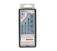 Bosch 2607010521 "Robust Line CYL-9" Multi-Purpose Drill Bit-Set, Silver, Set of 4 Piece