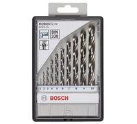 Bosch 2607010535 10 Piece Robust Line Hss-G Metal Drill Bit Set 135 Degree